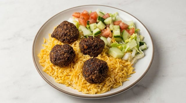 Falafel Rice Bowl.