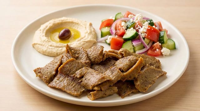 Spicy Lamb Beef Platter.
