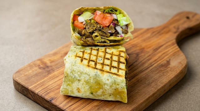 Spicy Lamb Beef Shawarma.