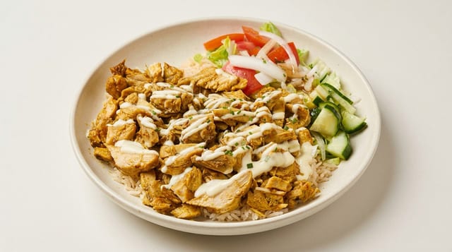 Jerk Chicken Rice Bowl.